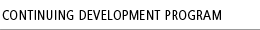 continuing development program